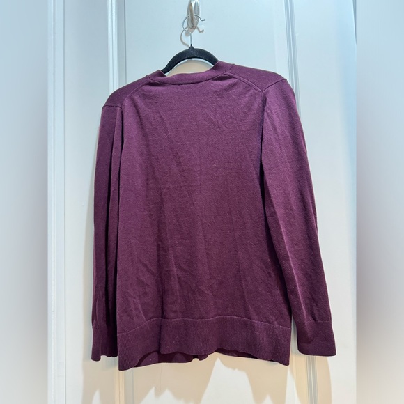 GAP Cardigan Burgundy Small Button Up  Armpit To Armpit 18” Length 25” - Picture 5 of 5